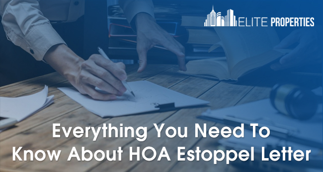 HOA Estoppel Letter